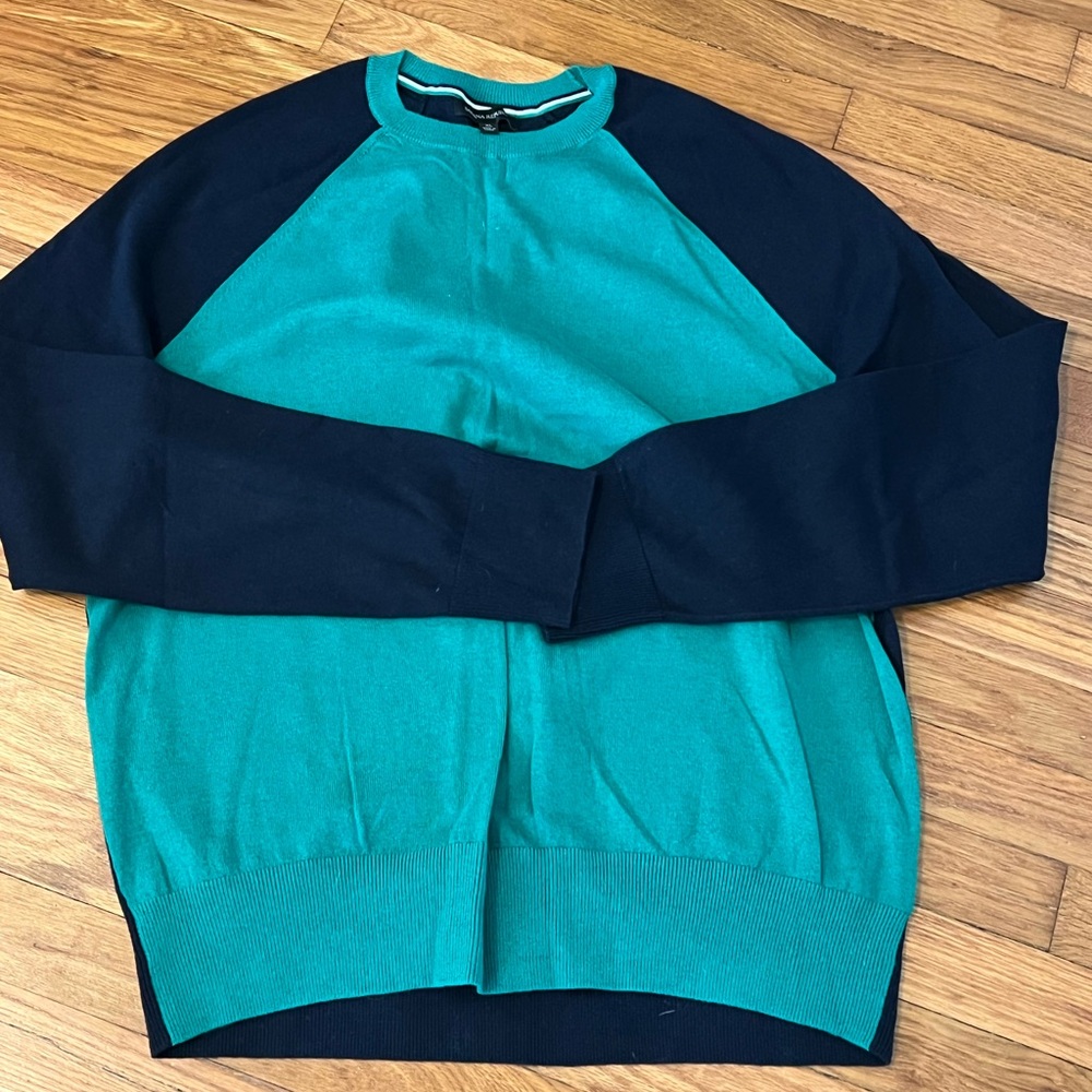 Banana Republic Green & Blue Sweater - XL